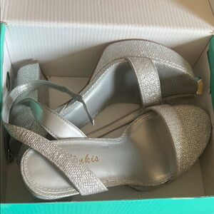 Shimmering Silver Women's Heels
